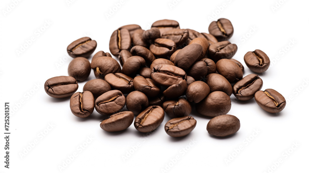 coffee seeds isolated on white background coffee seeds isolated on white background