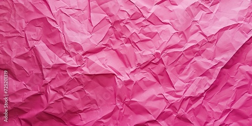 Wallpaper Mural Crumpled bright pink paper texture, pink background, wallpaper Torontodigital.ca