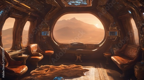 Alien Cabin Ship Background Very Cool