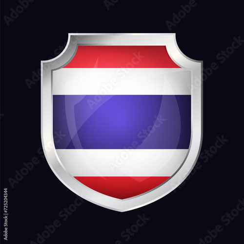 Thailand Silver Shield Flag Icon Free Download Thailand Silver Shield Flag Icon - GFXLoad