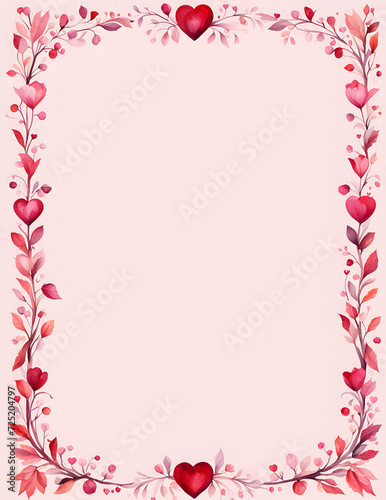 watercolor-illustration-of-a-valentines-day-frame-no-background-minimalist-design-trending © HYOJEONG