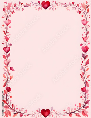 Wallpaper Mural watercolor-illustration-of-a-valentines-day-frame-no-background-minimalist-design-trending Torontodigital.ca