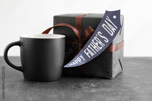 Gift with text HAPPY FATHER...