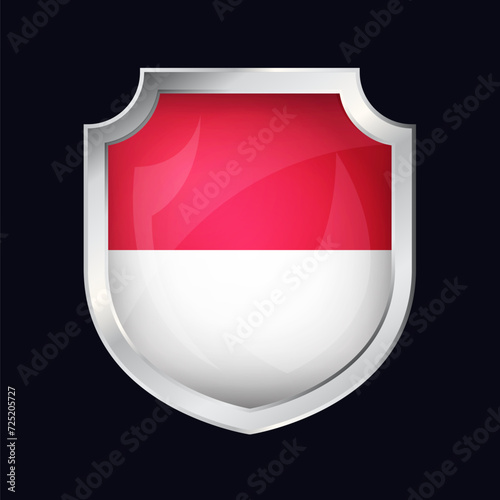 Monaco Silver Shield Flag Icon Free Download Monaco Silver Shield Flag Icon - GFXLoad