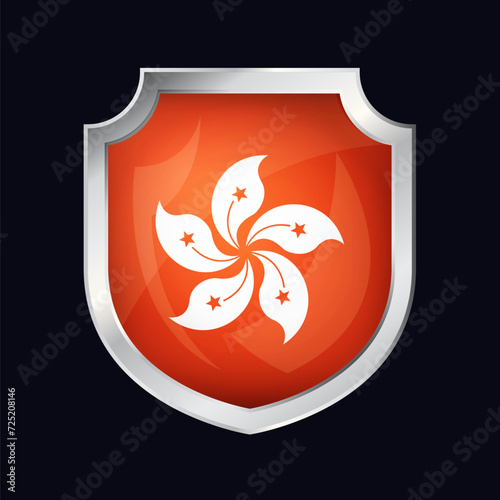 Hong Kong Silver Shield Flag Icon