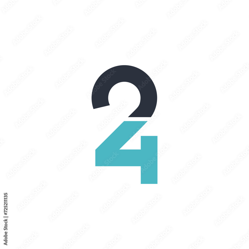 logos are the numbers two and four. Twenty four. logos are the numbers two and four. Twenty four.