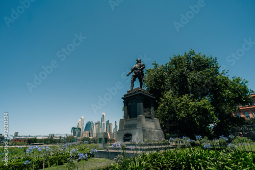 Juan de Garay Monument in buenos aires, argentina - dec 2th 2023 photo