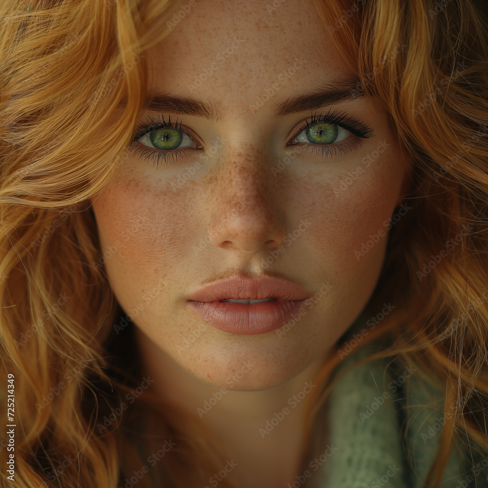 Woman's Face with Natural Makeup Woman's Face with Natural Makeup