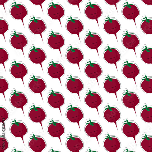 seamless background with a beetroot pattern
