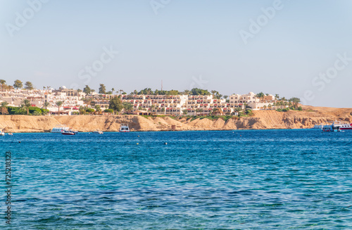 Fototapeta Naklejka Na Ścianę i Meble -  Scenic view of Naama Bay, Sharm-el-Sheikh, Egypt