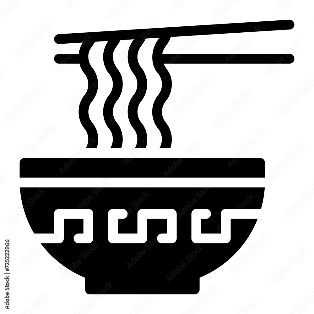noodle glyph icon noodle glyph icon
