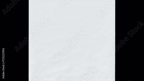 Blank Banner Unrolling.
The white banner with space for your text, titles or logos unrolls and lingers for a few seconds on a transparent alpha channel background, and then rolls back up. photo
