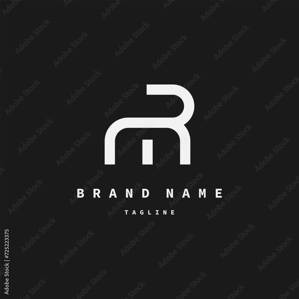 Letter MR or RM logo Letter MR or RM logo