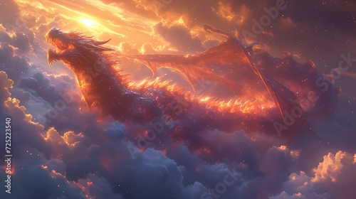  dragon and its rider © Sagar