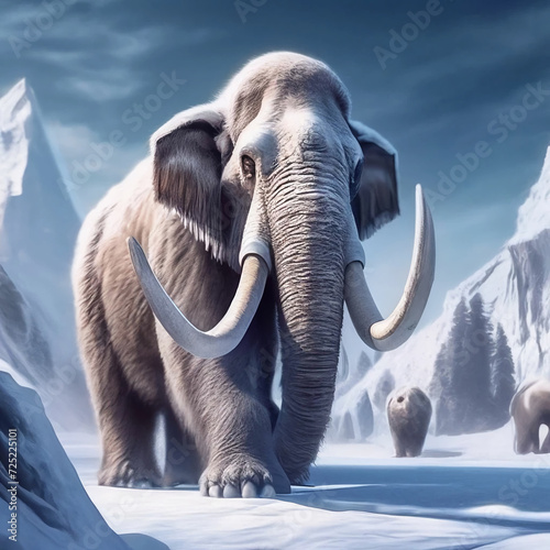 mammoth in winter
