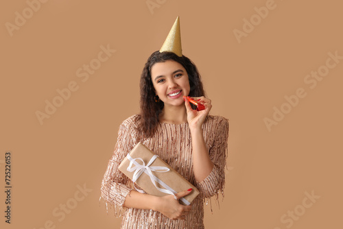 Beautiful young woman with ...