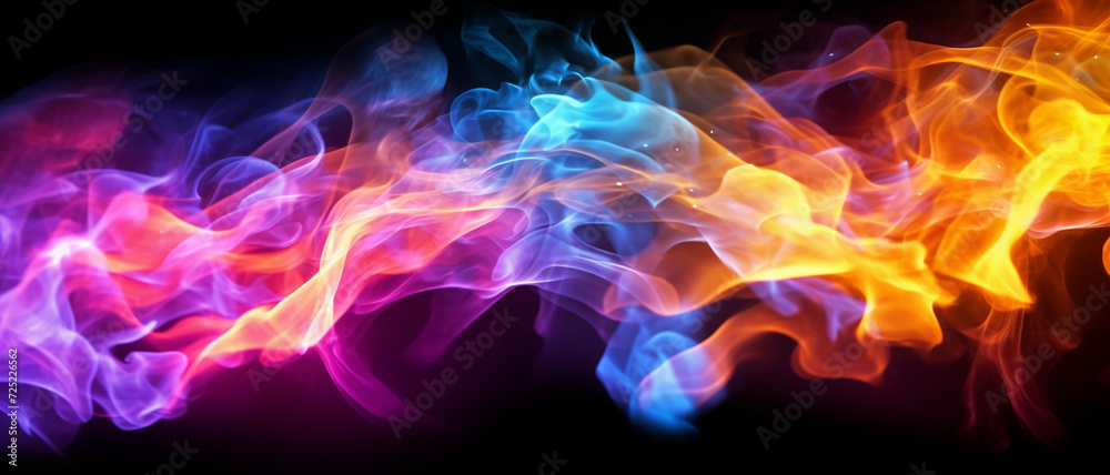 abstract multicolored fire flame  background