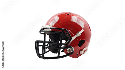 American football helmet on transparent background