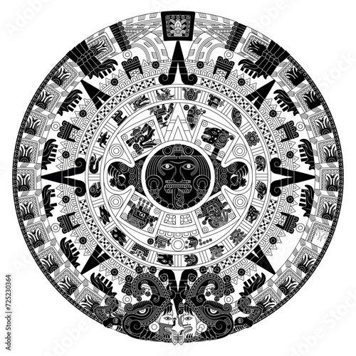 Solar calendar of the ancient Aztec civilization