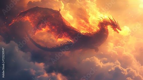 dragon in battle © Sagar