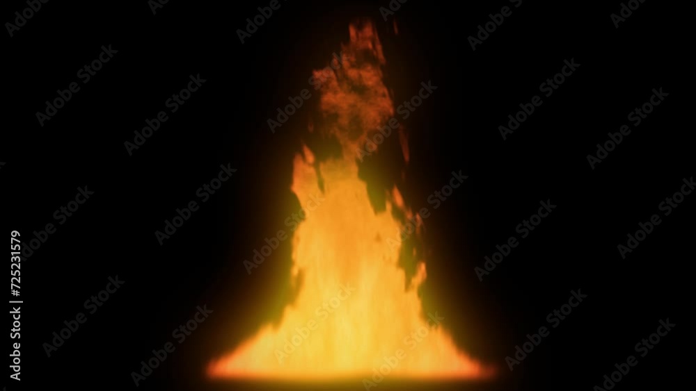 Fire animation with black background Fire animation with black background