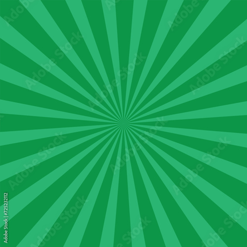 green sunburst background manga panel	