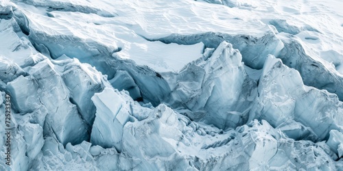 Icy glacier texture, with deep cracks and crevices in shades of white and pale blue, embodying the beauty of frozen landscapes