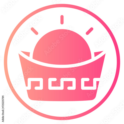 gold ingot gradient icon