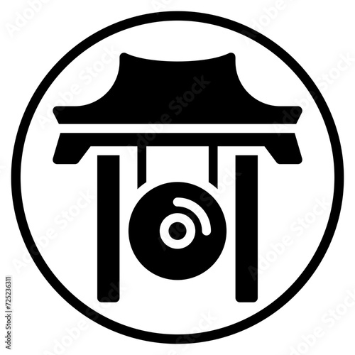 gong glyph icon