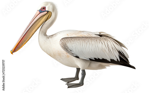 Beautiful Oceanic Bird Pelican Isolated on Transparent Background PNG.
