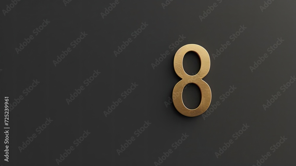 Number 8 Logo Golden Shiny Symbol Unique Generative AI Number 8 Logo Golden Shiny Symbol Unique Generative AI
