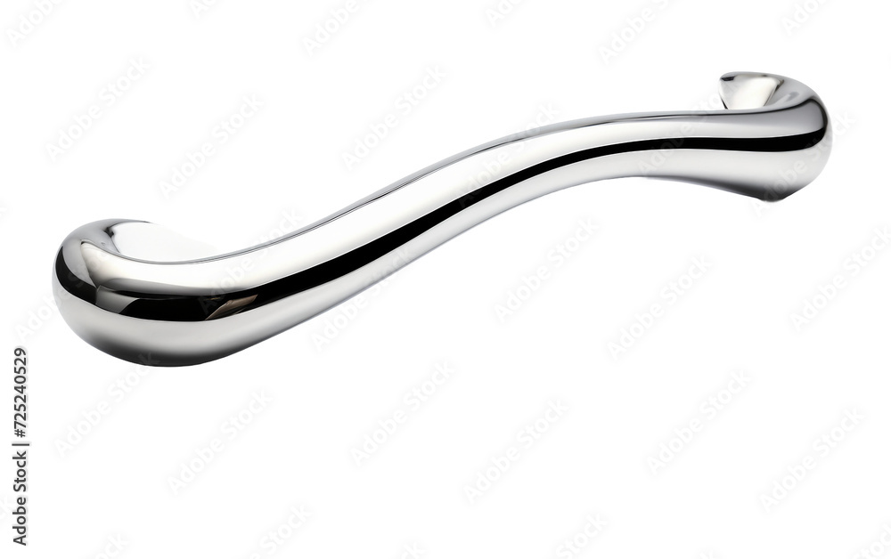 Sleek Stainless Entry Handle Isolated on Transparent Background PNG.