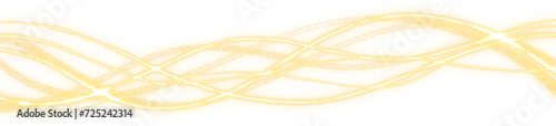 decoration Wavy lines with gold nuances