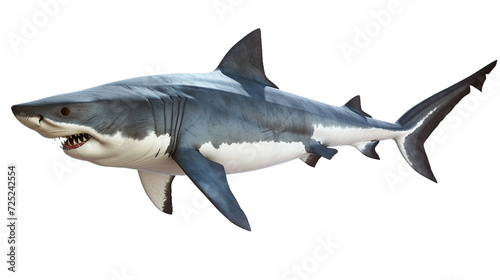 big shark on transparent background