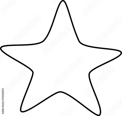 star cartoon lineart