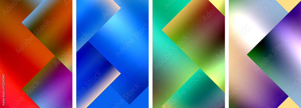 Colorful metal square abstract poster backgrounds Colorful metal square abstract poster backgrounds