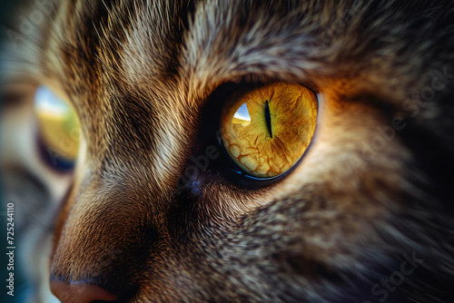 close-up of a cat's eye