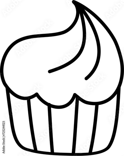 muffin cartoon lineart