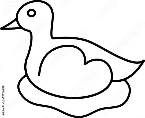 duck cartoon lineart
