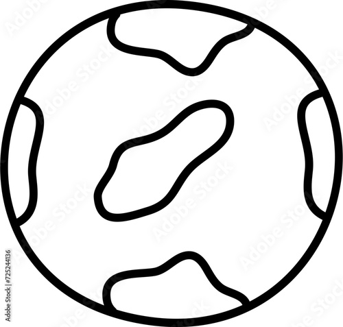 earth cartoon lineart