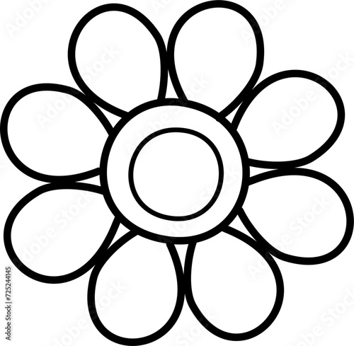 flower cartoon lineart