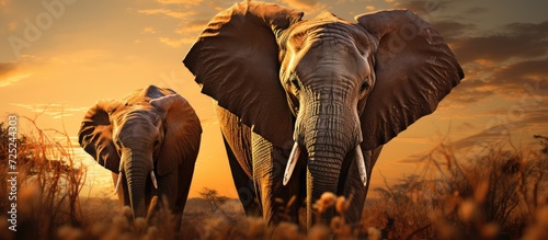 Female elephants are full of affection for their children © MBRAMO