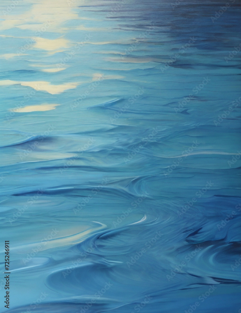 Abstract background with blue water wave. Generative AI. Abstract background with blue water wave. Generative AI.