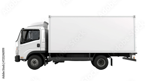 box cargo truck car isolated transparent background