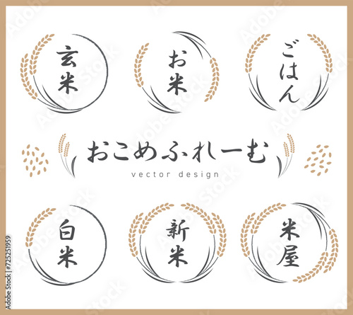 お米のフレームセット