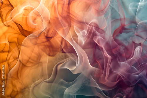 Abstract background with colored smoke. 
