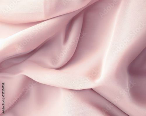 light Pink crumpled fabric texture background