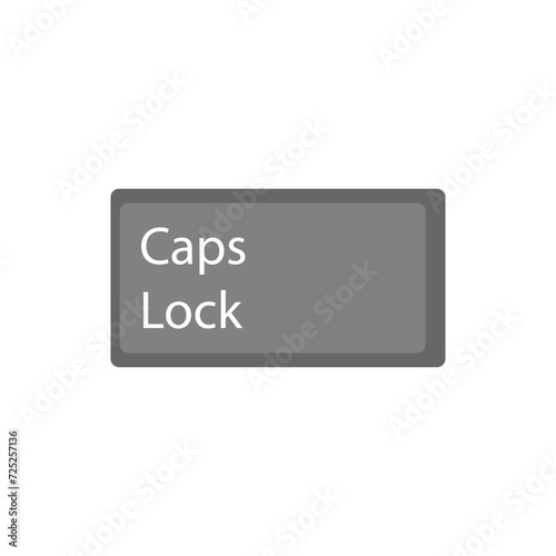 caps lock icon vector