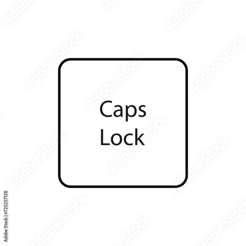 caps lock icon vector