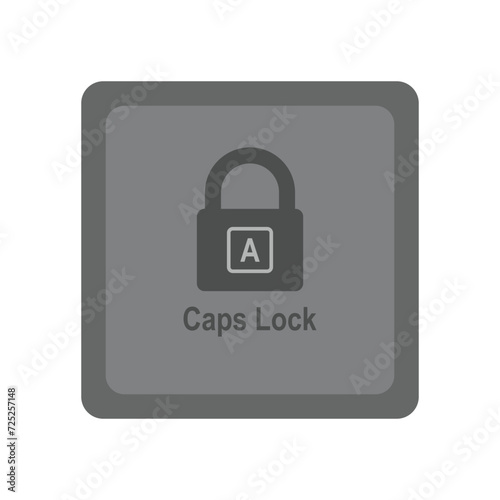 caps lock icon vector